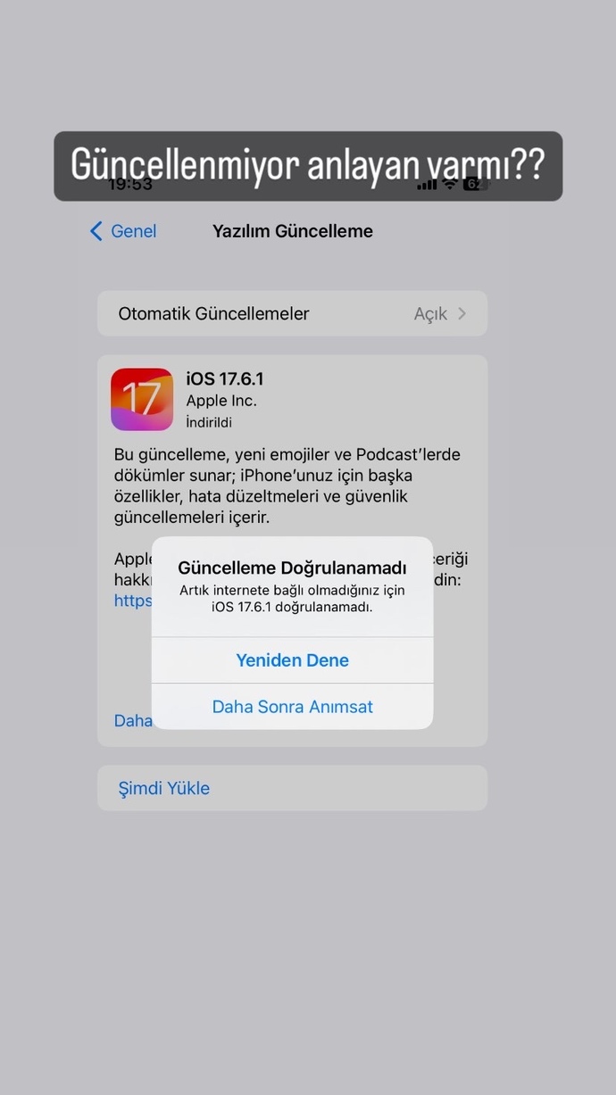 İPHONE 11 GÜNCELLENMİYOR?