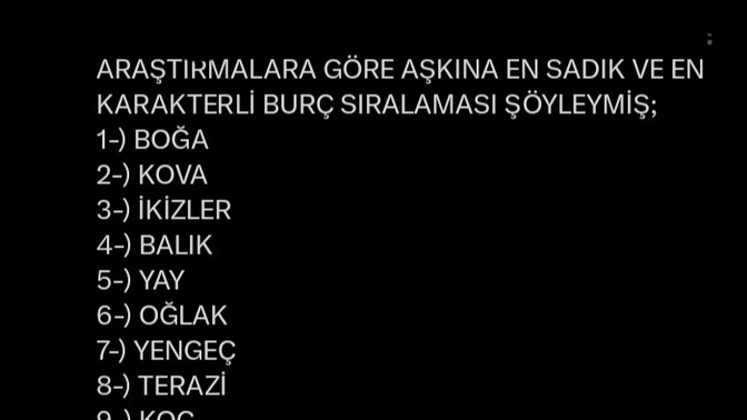 Araştırmalara göre aşkına en sadık ve en karakterli burç listesi, siz bu listede kaçıncı sıradasınız?