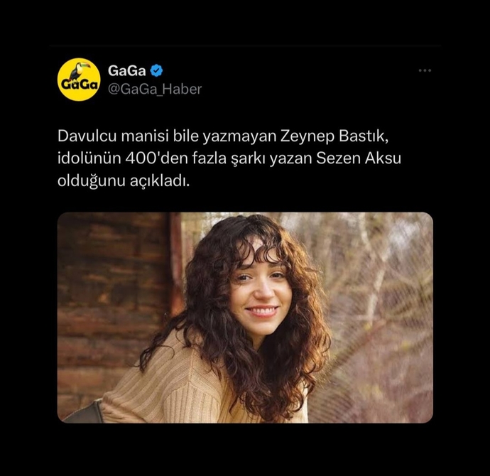 Davulcu manisi bile yazmayan Zeynep bastık bir sezen aksu olmayı hayal ediyor, ne düşünüyorsunuz?