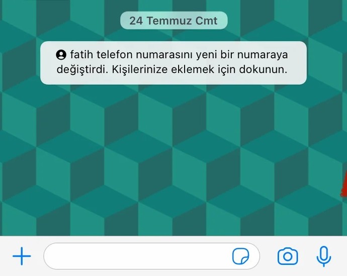 WhatsApp numara değişikliği?