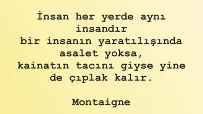 Asalet ne demektir, bir cümle ile açıklar mısınız?