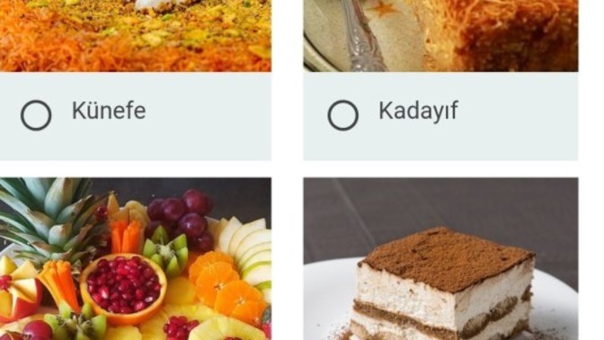 Yemeğin üstüne hangi tatlı iyi gider?