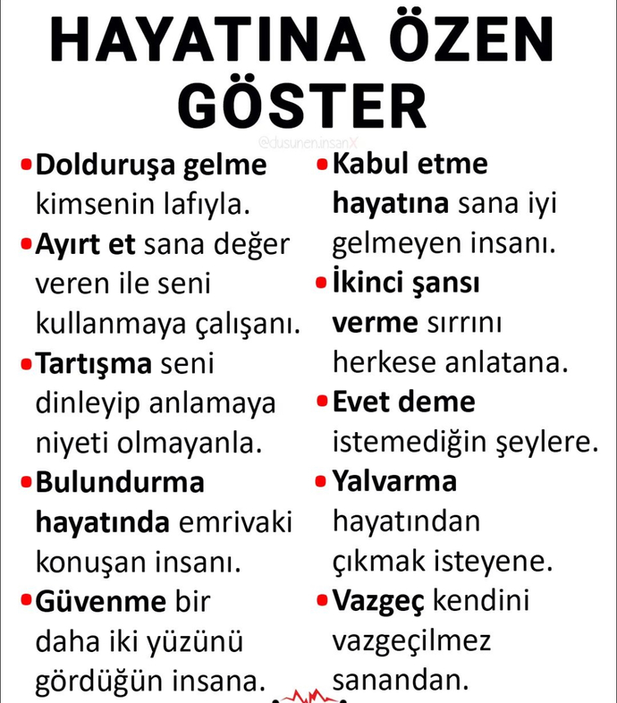 Hayatında hangi konularda titizlikle ôzen gösterirsin?