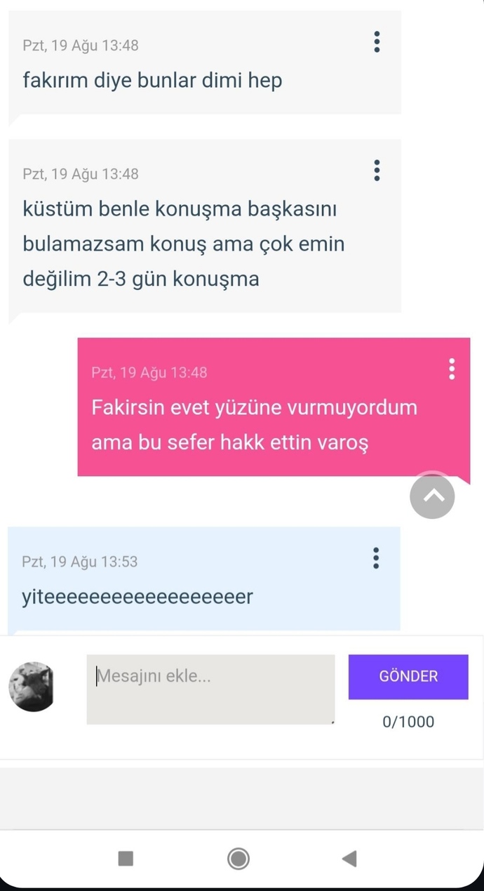 Flörtüm hediye ettiğim telefonun modelini beğenmediği için benden ayrıldı sizce haklımı?