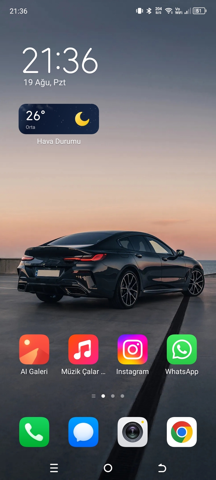Telefonunuz da kullandığınız duvar kağıdı kendi orijinal duvar kağıdı mi yoksa farklı duvar kağıdı mi kullanıyorsunuz?