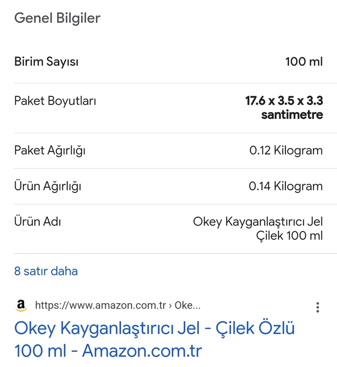 Bu jel şişesinin boyu kaç cm?