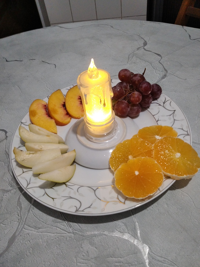 Kendime böyle alevli 🔥bir meyve tabağı hazırladım nasıl olmuş?