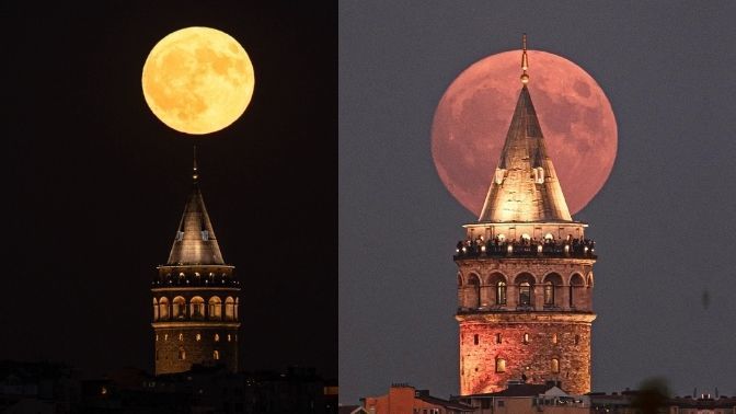 Süper Ay, bu gece eşsiz manzaralar sunuyor! 🌕 Gökyüzünü izlemeyi seviyor musunuz?