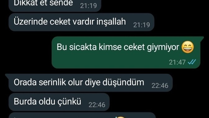 Size bu sıcakta böyle bir mesaj atana ne yazardınız?