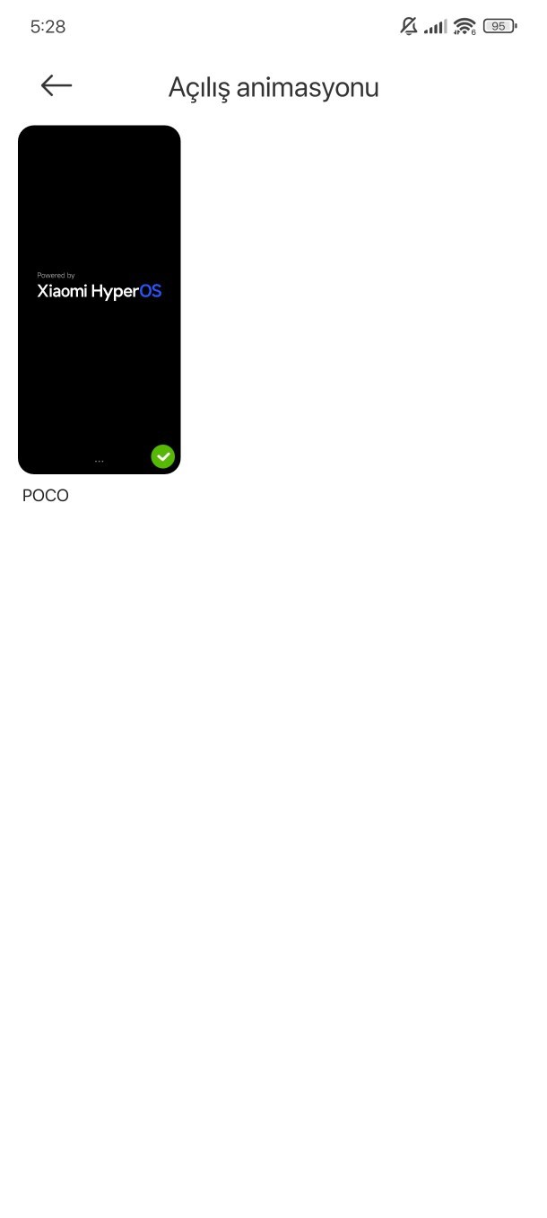 Poco x6 pro modelinde açılış animasyonunu nasıl ve nereden değiştirebiliyoruz?