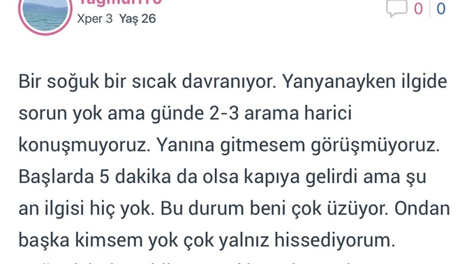 Erkek arkadaşım beni cepte görüyor?