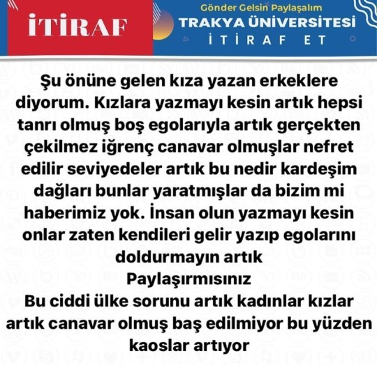 Instagram da şöyle bi yazıya denk geldim siz ne düşünüyorsunuz bu konu hakkında?