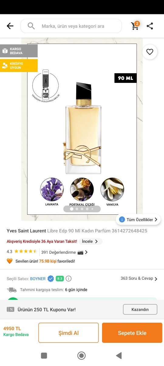 Şu an kullandığınız parfüm hangisi?