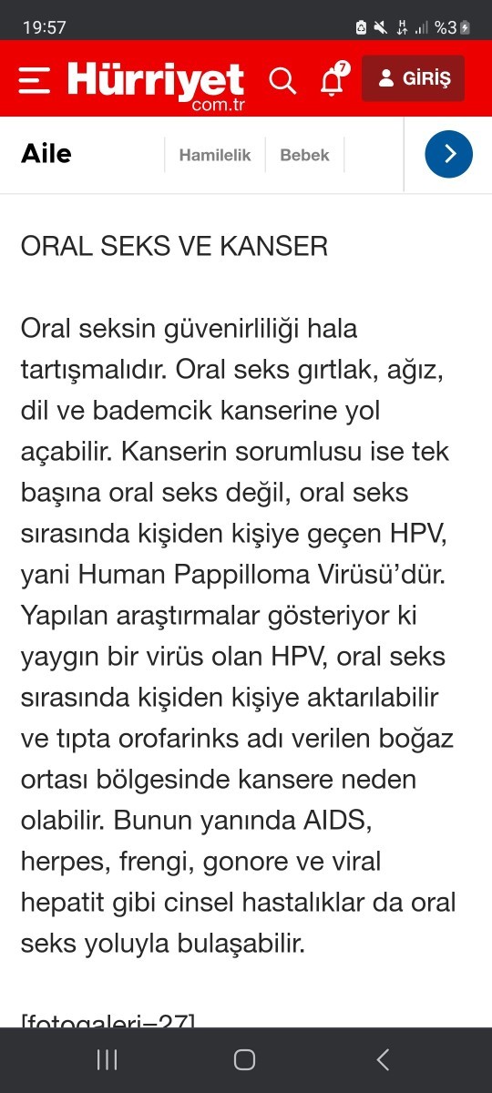 Nasıl oral yapabiliyorsunuz bir sürü riski var ne kadar hijyene dikkat etseniz de başkasının cinsel organı sonuçta?