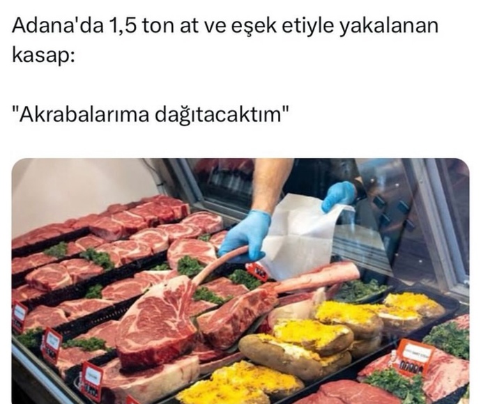 At eti inekten daha pahalı değil mi?