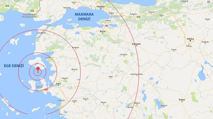 Ege Denizinde 4.1 büyüklüğünde #deprem meydana geldi. Hisseden var mı?