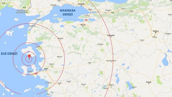 Ege Denizi'nde 4.1 büyüklüğünde #deprem meydana geldi. Hisseden var mı?