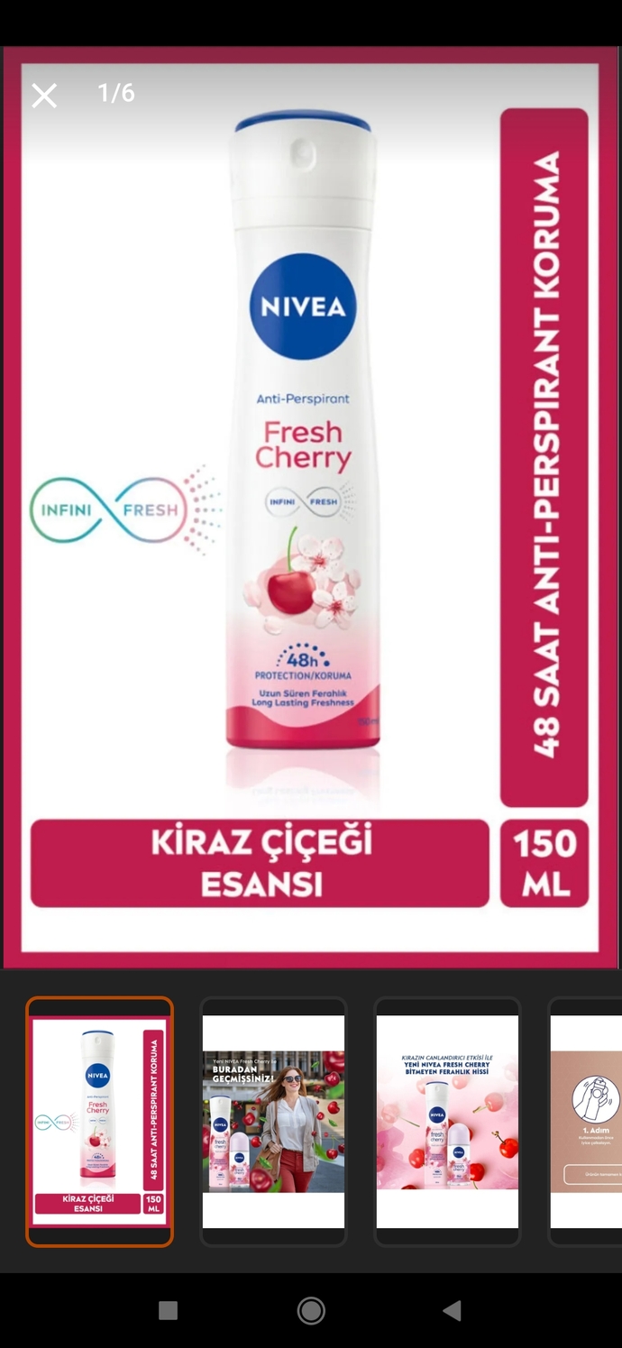 Bu deodorant gibi fresh cherry kokan kalıcı parfüm önerirmisiniz?