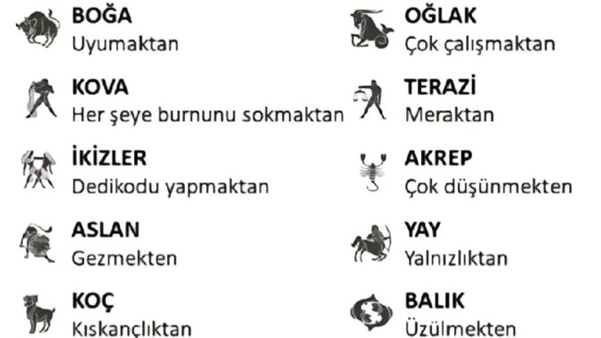 Burcunuza göre hangi sebepten ölecekmissiniz 😳😂?