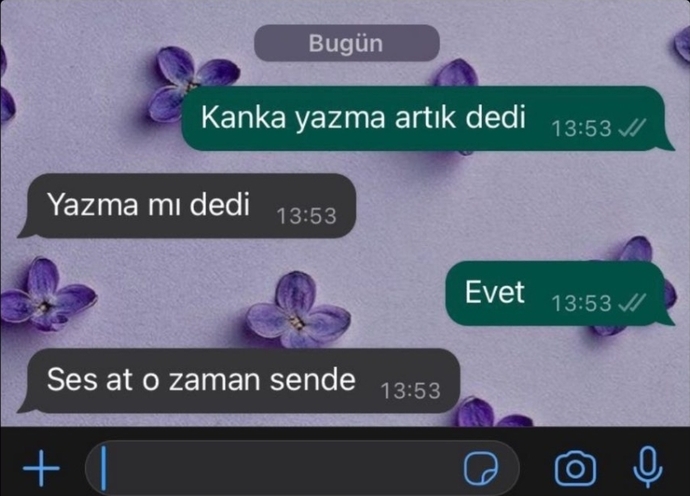 Saçmalama engelledi ise de yüzyüze görüşmek istiyor demektir