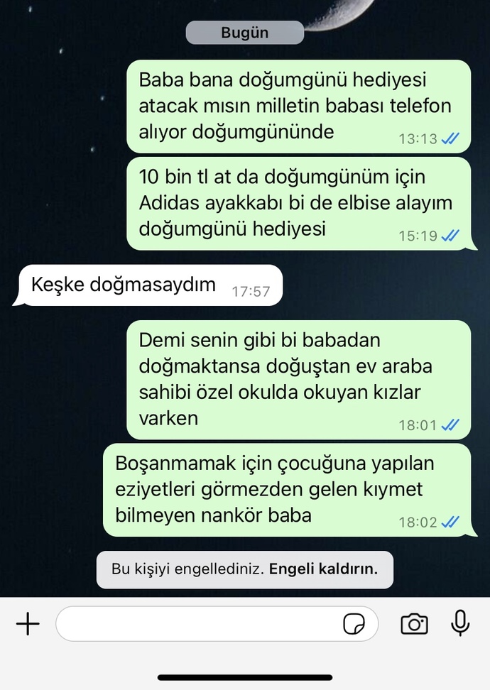 Babamın @diliğine bakar mısınız?