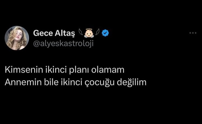 Anamın da 2. Çocuğuyum halbuki ne bu havalar filan kızım kendime gel dhhd
