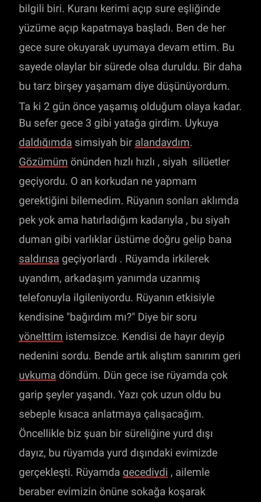 Garip rüyalar ve paranormal olaylar?