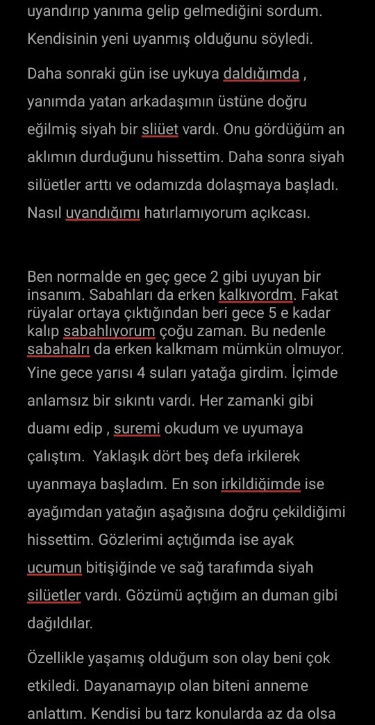 Garip rüyalar ve paranormal olaylar?
