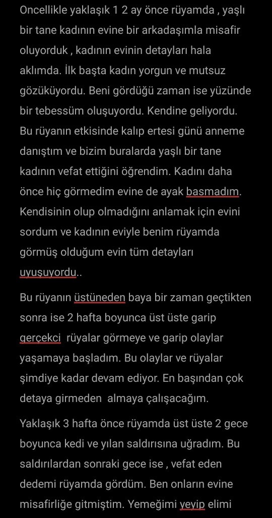 Garip rüyalar ve paranormal olaylar?