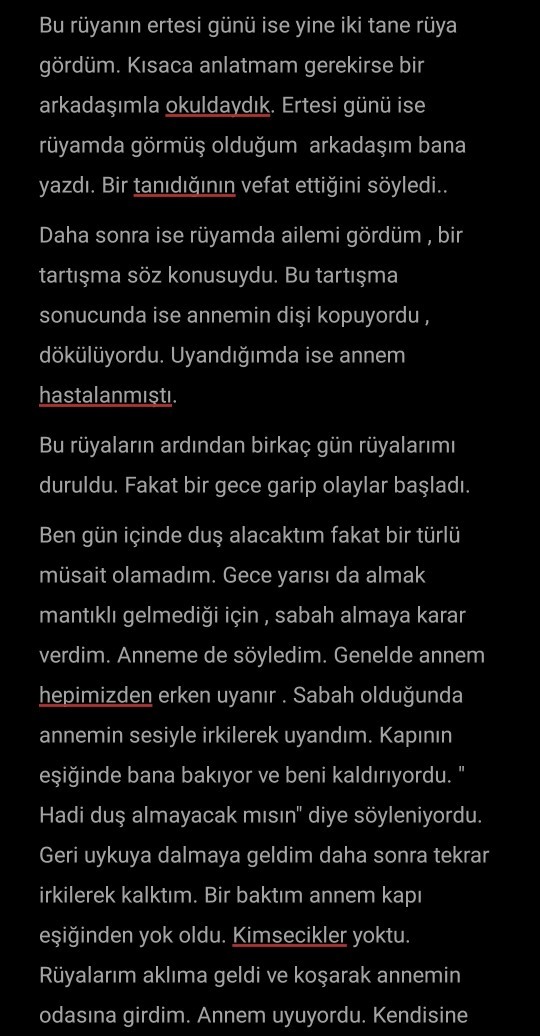 Garip rüyalar ve paranormal olaylar?