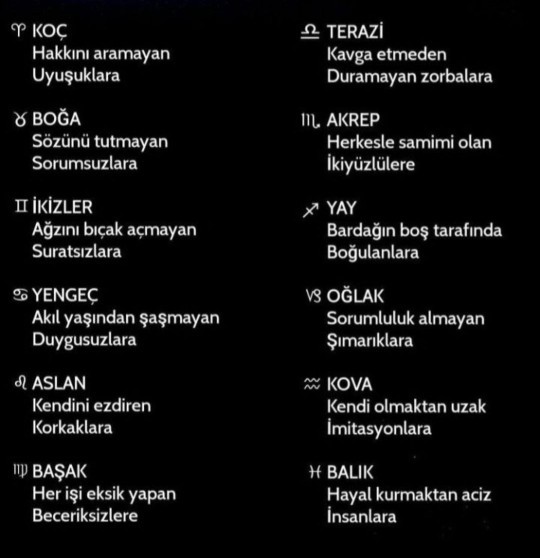 Burcunuz en çok kimlere sinir oluyor?