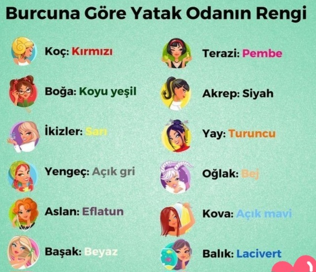 Burcuna göre yatak odanın rengi ne olmalı?