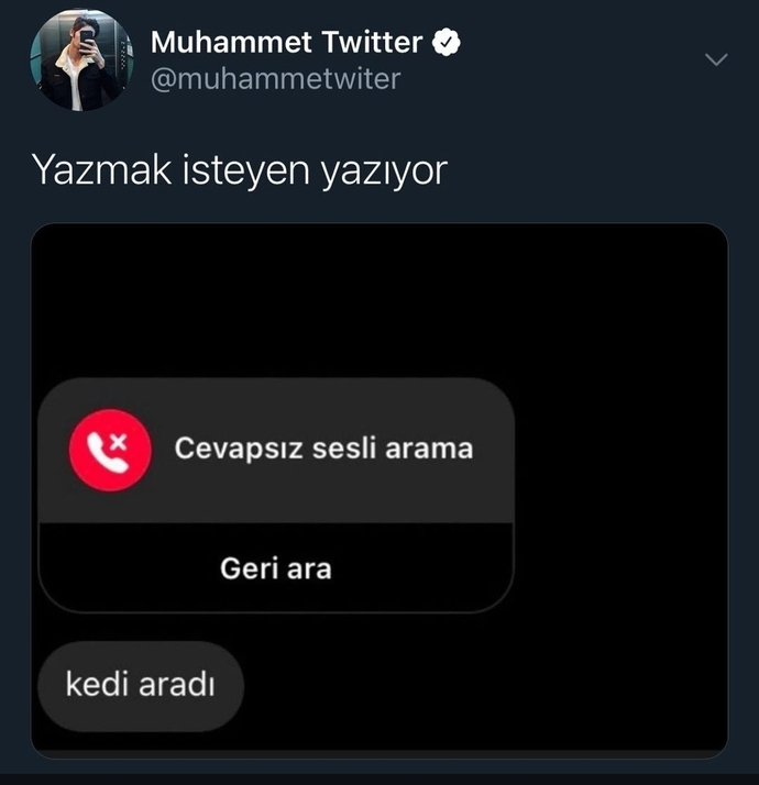 Daha farklı bahanesi olan 😀?