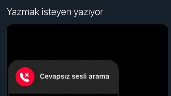 Daha farklı bahanesi olan 😀?