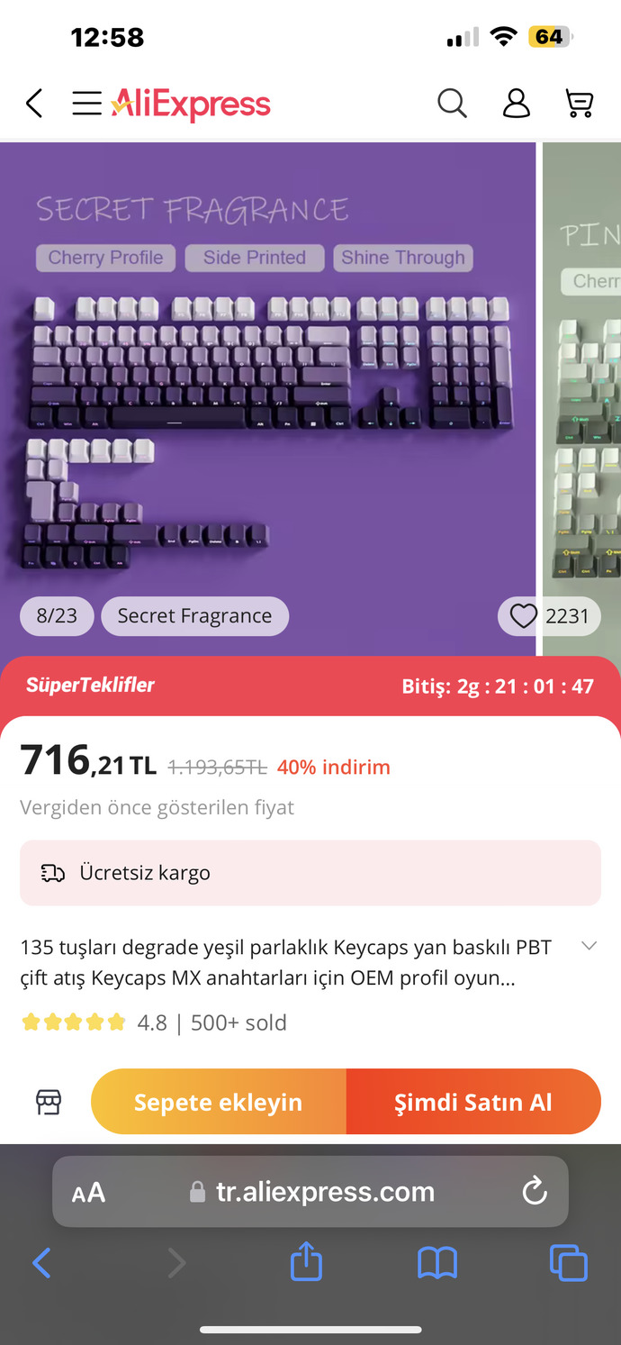 bu klavyeye bayıldım keşke Türkçe olsaymış ya
