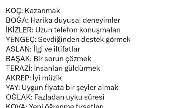 Burcunuza göre sizi mutlu eden şeyler nelerdir?