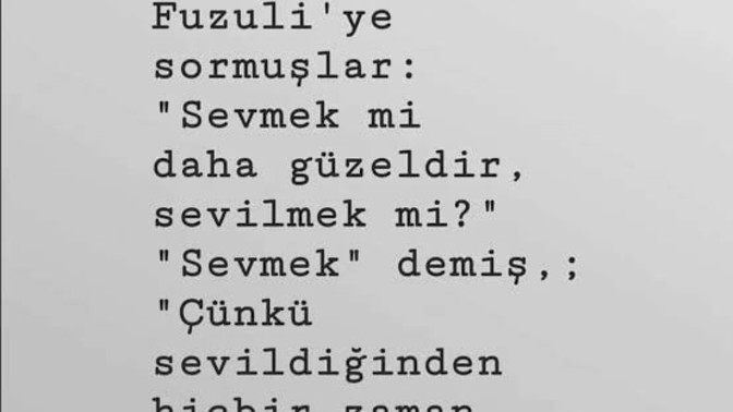 Sevmek ❤️ mi sevilmek ❤️ mi?