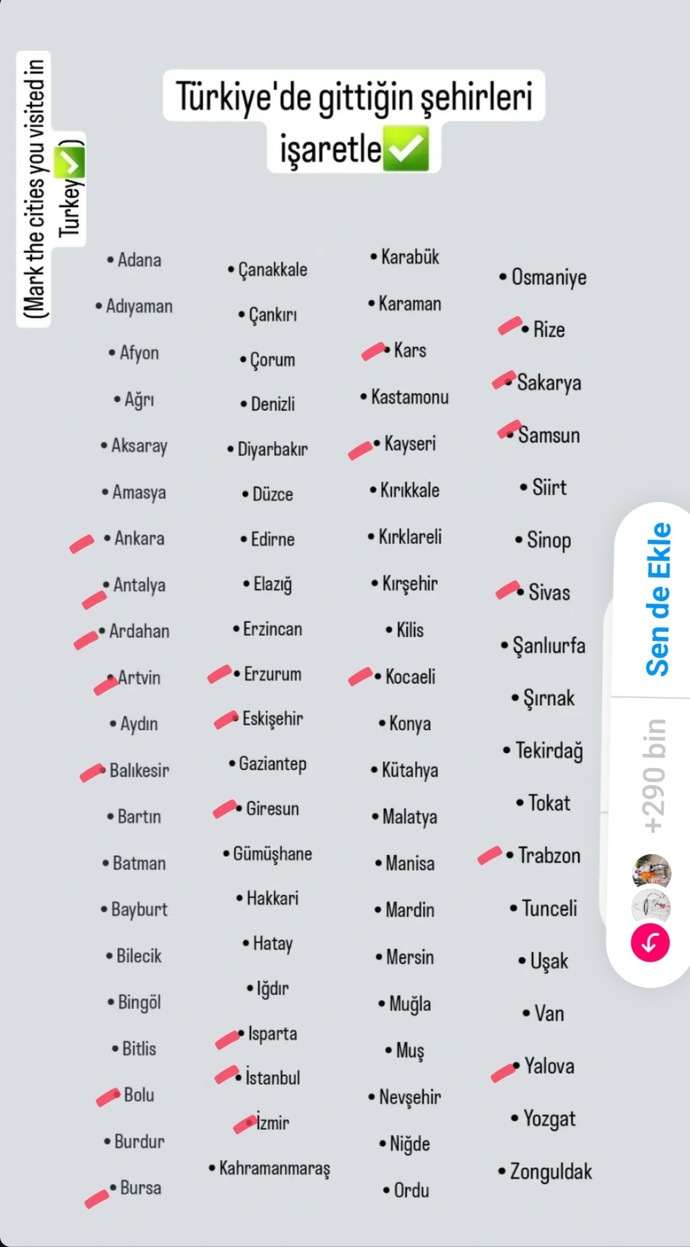 İnstagramda kimseyi ilgilendirmeyen anketleri doldurup paylaşır mısınız?
