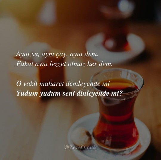 Sizce kim de maharet demleyen de mi eşlik eden de mi?