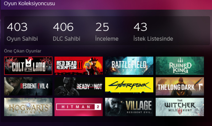 Steam Hesabınızda Kaç Oyun Var?