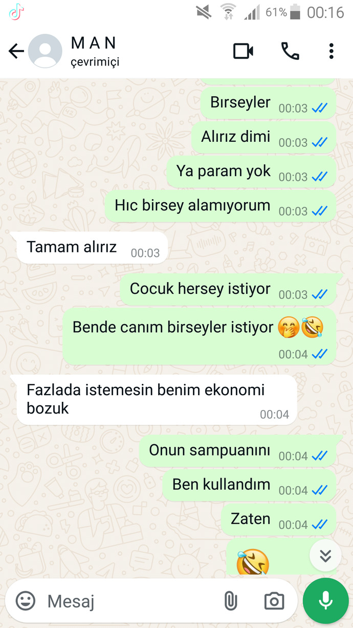 Kız arkadaşınızın ihtiyaçlarını karşılar mısınız beyler?