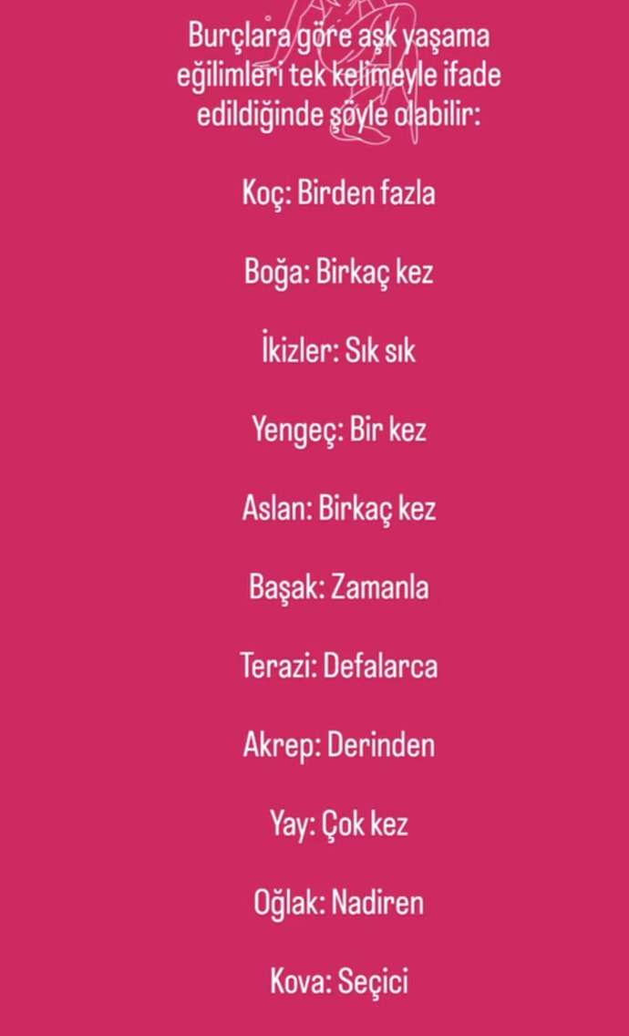 Burçların aşk eğilimleri varmış, senin eğilimin neymiş?
