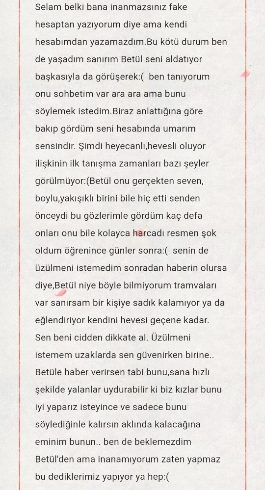 Bu mesaj nasıl olmuş?