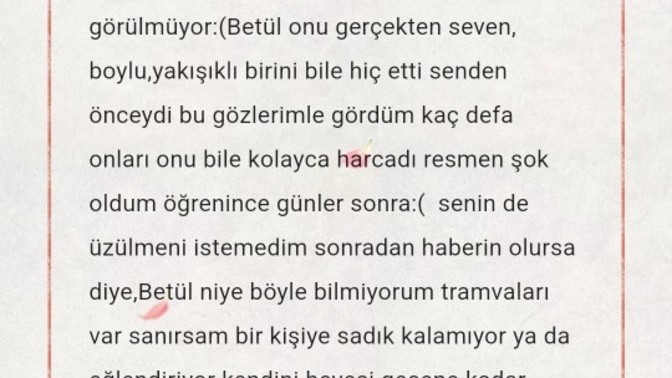 Bu mesaj nasıl olmuş?