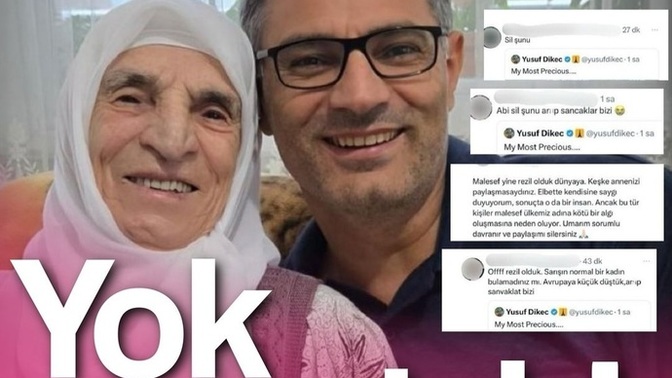 Yusuf Dikec'in annesiyle foto paylaşmasina bizim ezikler tepki göstermiş, bu ezikler ne zaman kendi kültürünü benimseyecek?