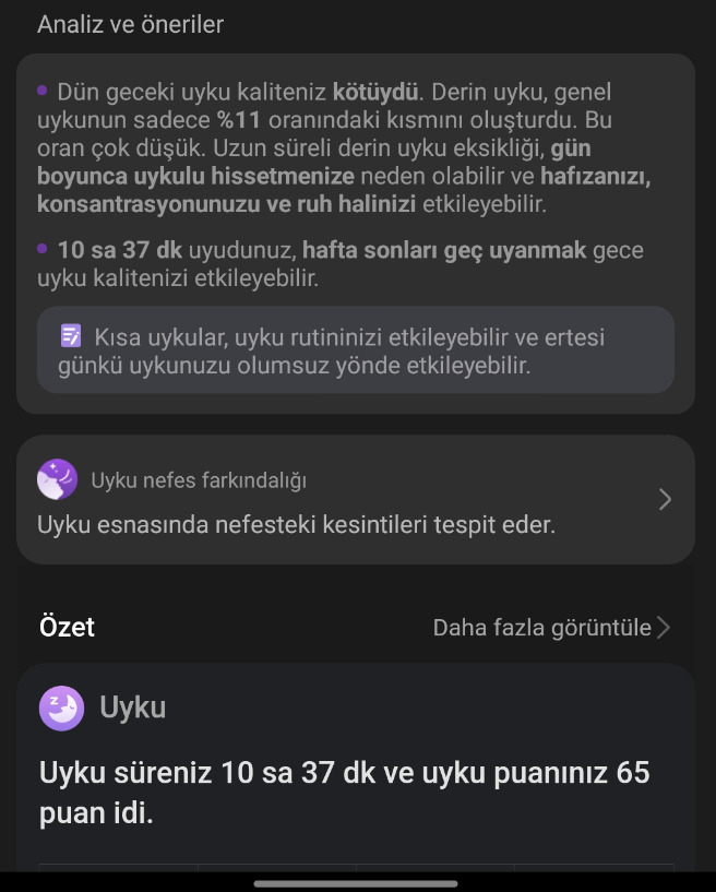 Rapor sonucu