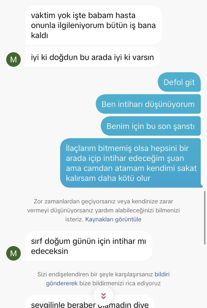 Çocuk böyle demişti ve neden doğumgünüme gelmiyor?