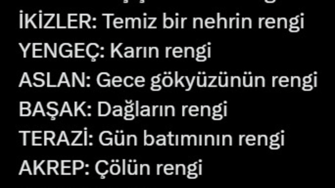 Sizin renginiz nedirr 🎀🎀?