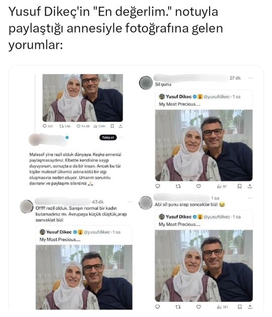 Milli gururumuz Yusuf Dikeçin En değerlim diyerek paylaştığı annesi hakkında yazılan yorumlar hakkında ne düşünüyorsun?