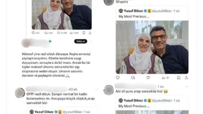 Milli gururumuz Yusuf Dikeç'in "En değerlim" diyerek paylaştığı annesi hakkında yazılan yorumlar hakkında ne düşünüyorsun?